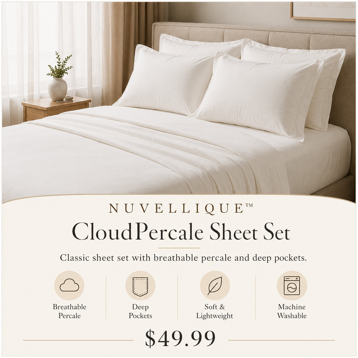 CloudPercale Sheet Set